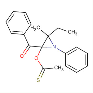 Ethanethioic acid, S-(1-benzoyl-3-ethyl-3-methyl-2-phenyl-2-aziridinyl)ester