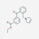 3-CARBOETHOXY-2-(3-PYRROLINOMETHYL) BENZOPHENONE