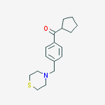 CYCLOPENTYL 4-(THIOMORPHOLINOMETHYL)PHENYL KETONE