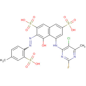 2,7-Naphthalenedisulfonic acid,5-[(5-chloro-2-fluoro-6-methyl-4-pyrimidinyl)amino]-4-hydroxy-3-[(4-methyl-2-sulfophenyl)azo]-