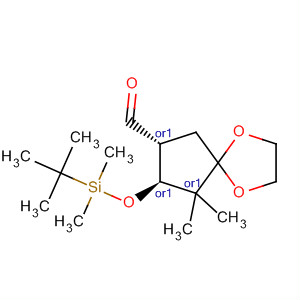 1,4-Dioxaspiro[4.4]nonane-7-carboxaldehyde,8-[[(1,1-dimethylethyl)dimethylsilyl]oxy]-9,9-dimethyl-, trans-