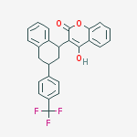 4-hydroxy-3-[3-[4-(trifluoromethyl)phenyl]-1,2,3,4-tetrahydronaphthalen-1-yl]chromen-2-one