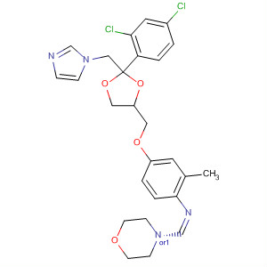Morpholine,4-[[[4-[[2-(2,4-dichlorophenyl)-2-(1H-imidazol-1-ylmethyl)-1,3-dioxolan-4-yl]methoxy]-2-methylphenyl]imino]methyl]-, cis-