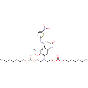 2,8,10-Trioxa-5-azaheptadecanoic acid,5-[5-(acetylamino)-2-ethoxy-4-[(5-nitro-2-thiazolyl)azo]phenyl]-9-oxo-,heptyl ester