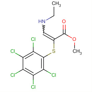 2-Propenoic acid, 3-(ethylamino)-2-[(pentachlorophenyl)thio]-, methylester