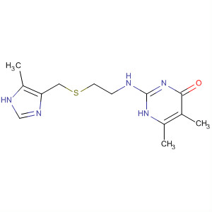 4(1H)-Pyrimidinone,5,6-dimethyl-2-[[2-[[(5-methyl-1H-imidazol-4-yl)methyl]thio]ethyl]amino]-