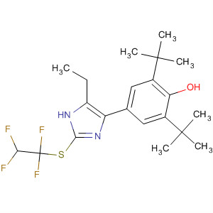 Phenol,2,6-bis(1,1-dimethylethyl)-4-[5-ethyl-2-[(1,1,2,2-tetrafluoroethyl)thio]-1H-imidazol-4-yl]-