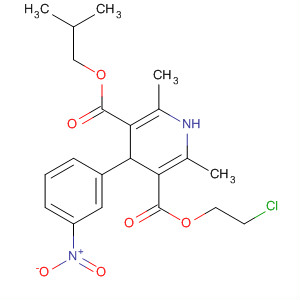 3,5-Pyridinedicarboxylic acid,1,4-dihydro-2,6-dimethyl-4-(3-nitrophenyl)-, 2-chloroethyl 2-methylpropylester