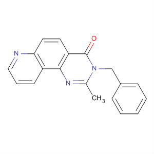 Pyrido[2,3-h]quinazolin-4(3H)-one, 2-methyl-3-(phenylmethyl)-