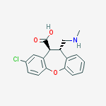 DIBENZ[B,F]OXEPIN-10-CARBOXYLIC ACID, 8-CHLORO-10,11-DIHYDRO-11-[(METHYLAMINO)METHYL]-, (10R,11R)-REL-