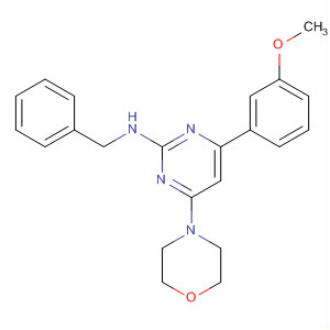 2-Pyrimidinamine,4-(3-methoxyphenyl)-6-(4-morpholinyl)-N-(phenylmethyl)-