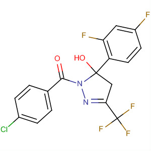 Methanone,(4-chlorophenyl)[5-(2,4-difluorophenyl)-4,5-dihydro-5-hydroxy-3-(trifluoromethyl)-1H-pyrazol-1-yl]-