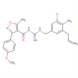 4-Isoxazolecarboxamide,N-[[[[4-amino-3-chloro-5-(2-propen-1-yl)phenyl]methyl]amino]iminomethyl]-3-(4-methoxyphenyl)-5-methyl-