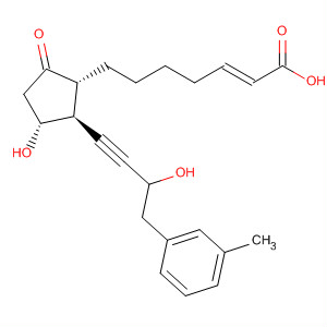 2-Heptenoic acid,7-[(1R,2S,3R)-3-hydroxy-2-[3-hydroxy-4-(3-methylphenyl)-1-butyn-1-yl]-5-oxocyclopentyl]-, (2E)-