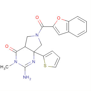 4H-Pyrrolo[3,4-d]pyrimidin-4-one,2-amino-6-(2-benzofuranylcarbonyl)-3,4a,5,6,7,7a-hexahydro-3-methyl-7a-2-thienyl-