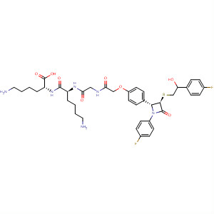 D-Lysine,N-[2-[4-[(2R,3R)-1-(4-fluorophenyl)-3-[[2-(4-fluorophenyl)-2-hydroxyethyl]thio]-4-oxo-2-azetidinyl]phenoxy]acetyl]glycyl-D-lysyl-