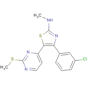 2-Thiazolamine,4-(3-chlorophenyl)-N-methyl-5-[2-(methylthio)-4-pyrimidinyl]-