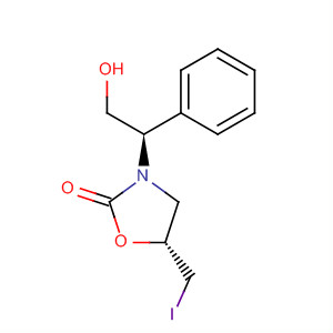 2-Oxazolidinone, 3-[(1R)-2-hydroxy-1-phenylethyl]-5-(iodomethyl)-,(5R)-