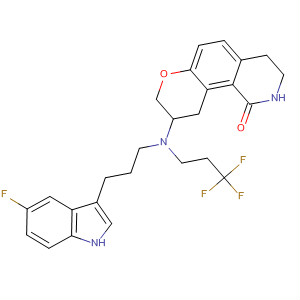 2H-Pyrano[2,3-h]isoquinolin-1(8H)-one,9-[[3-(5-fluoro-1H-indol-3-yl)propyl](3,3,3-trifluoropropyl)amino]-3,4,9,10-tetrahydro-