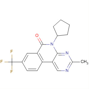 Pyrimido[4,5-c]isoquinolin-6(5H)-one,5-cyclopentyl-3-methyl-8-(trifluoromethyl)-