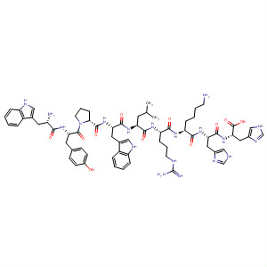 L-Histidine,L-tryptophyl-L-tyrosyl-L-prolyl-L-tryptophyl-L-leucyl-L-arginyl-L-lysyl-L-histidyl-