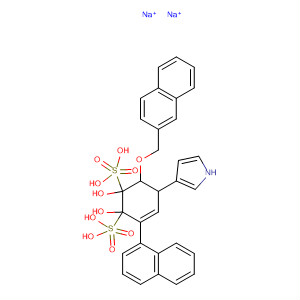 3-Cyclohexene-1,2-diol,3-(1-naphthalenyl)-6-(2-naphthalenylmethoxy)-5-(1H-pyrrol-3-yl)-,1,2-bis(hydrogen sulfate), sodium salt (1:2), (1S,2R,5R,6R)-