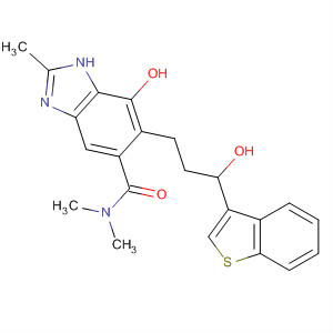 1H-Benzimidazole-5-carboxamide,6-[(3R)-3-benzo[b]thien-3-yl-3-hydroxypropyl]-7-hydroxy-N,N,2-trimethyl-