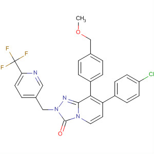 1,2,4-Triazolo[4,3-a]pyridin-3(2H)-one,7-(4-chlorophenyl)-8-[4-(methoxymethyl)phenyl]-2-[[6-(trifluoromethyl)-3-pyridinyl]methyl]-
