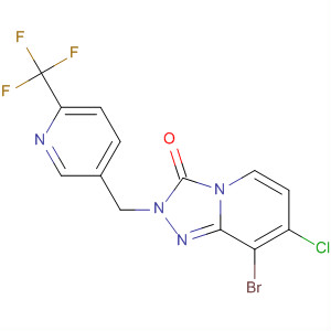 1,2,4-Triazolo[4,3-a]pyridin-3(2H)-one,8-bromo-7-chloro-2-[[6-(trifluoromethyl)-3-pyridinyl]methyl]-