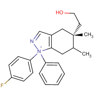 1H-Indazole-5-ethanol,1-(4-fluorophenyl)-4,5,6,7-tetrahydro-5,6-dimethyl-a-phenyl-, (5R)-