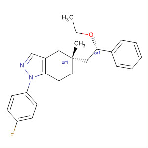1H-Indazole,5-[(2S)-2-ethoxy-2-phenylethyl]-1-(4-fluorophenyl)-4,5,6,7-tetrahydro-5-methyl-, (5R)-rel-