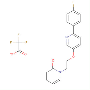 2(1H)-Pyridinone, 1-[2-[[6-(4-fluorophenyl)-3-pyridinyl]oxy]ethyl]-,2,2,2-trifluoroacetate (1:1)