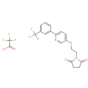2,5-Pyrrolidinedione,1-[2-[[6-[3-(trifluoromethyl)phenyl]-3-pyridinyl]oxy]ethyl]-,2,2,2-trifluoroacetate (1:1)