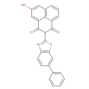 1H-Phenalene-1,3(2H)-dione, 5-hydroxy-2-(6-phenyl-2-benzothiazolyl)-