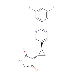 2,4-Imidazolidinedione,3-[(1S,2R)-2-[6-(3,5-difluorophenyl)-3-pyridinyl]cyclopropyl]-