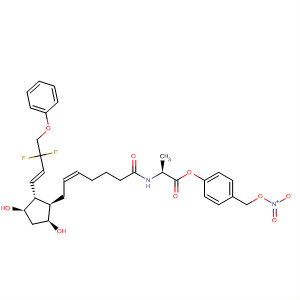 L-Alanine,N-[(5Z)-7-[(1R,2R,3R,5S)-2-[(1E)-3,3-difluoro-4-phenoxy-1-buten-1-yl]-3,5-dihydroxycyclopentyl]-1-oxo-5-hepten-1-yl]-,4-[(nitrooxy)methyl]phenyl ester