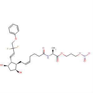 L-Alanine,N-[(5Z)-7-[(1R,2R,3R,5S)-2-[(1E)-3,3-difluoro-4-phenoxy-1-buten-1-yl]-3,5-dihydroxycyclopentyl]-1-oxo-5-hepten-1-yl]-, 3-(nitrooxy)propyl ester