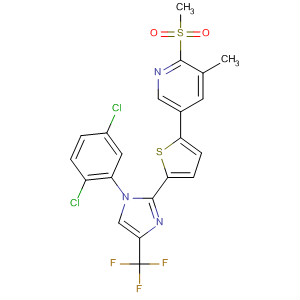 Pyridine,5-[5-[1-(2,5-dichlorophenyl)-4-(trifluoromethyl)-1H-imidazol-2-yl]-2-thienyl]-3-methyl-2-(methylsulfonyl)-