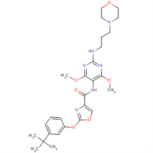4-Oxazolecarboxamide,N-[4,6-dimethoxy-2-[[3-(4-morpholinyl)propyl]amino]-5-pyrimidinyl]-2-[3-(1,1-dimethylethyl)phenoxy]-