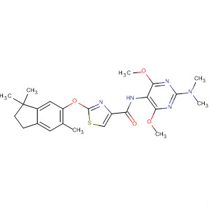 4-Thiazolecarboxamide,2-[(2,3-dihydro-3,3,6-trimethyl-1H-inden-5-yl)oxy]-N-[2-(dimethylamino)-4,6-dimethoxy-5-pyrimidinyl]-