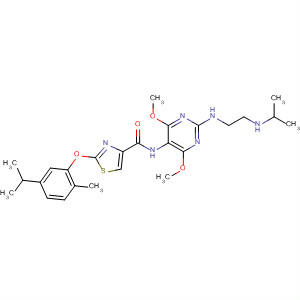 4-Thiazolecarboxamide,N-[4,6-dimethoxy-2-[[2-[(1-methylethyl)amino]ethyl]amino]-5-pyrimidinyl]-2-[2-methyl-5-(1-methylethyl)phenoxy]-