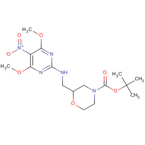4-Morpholinecarboxylic acid,2-[[(4,6-dimethoxy-5-nitro-2-pyrimidinyl)amino]methyl]-,1,1-dimethylethyl ester