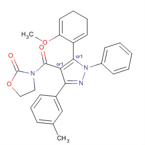 2-Oxazolidinone,3-[[(4R,5S)-4,5-dihydro-5-(2-methoxyphenyl)-3-(3-methylphenyl)-1-phenyl-1H-pyrazol-4-yl]carbonyl]-, rel-