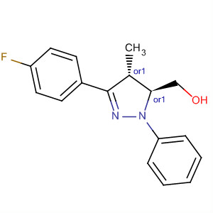 1H-Pyrazole-5-methanol,3-(4-fluorophenyl)-4,5-dihydro-4-methyl-1-phenyl-, (4R,5S)-rel-