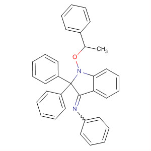 Benzenamine,N-[1,2-dihydro-2,2-diphenyl-1-(1-phenylethoxy)-3H-indol-3-ylidene]-