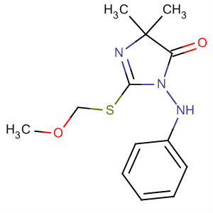 4H-Imidazol-4-one,3,5-dihydro-2-[(methoxymethyl)thio]-5,5-dimethyl-3-(phenylamino)-