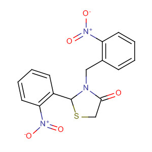 4-Thiazolidinone, 2-(2-nitrophenyl)-3-[(2-nitrophenyl)methyl]-