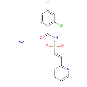 Benzamide, 2,4-dichloro-N-[[(1E)-2-(2-pyridinyl)ethenyl]sulfonyl]-,sodium salt (1:1)