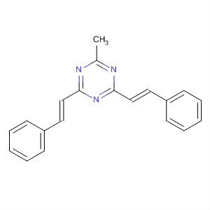 1,3,5-Triazine, 2-methyl-4,6-bis[(1E)-2-phenylethenyl]-