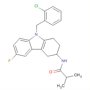 Propanamide,N-[9-[(2-chlorophenyl)methyl]-6-fluoro-2,3,4,9-tetrahydro-1H-carbazol-3-yl]-2-methyl-